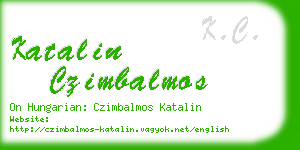 katalin czimbalmos business card